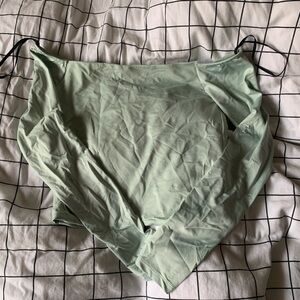 sage green forever 21 off shoulder top!!
